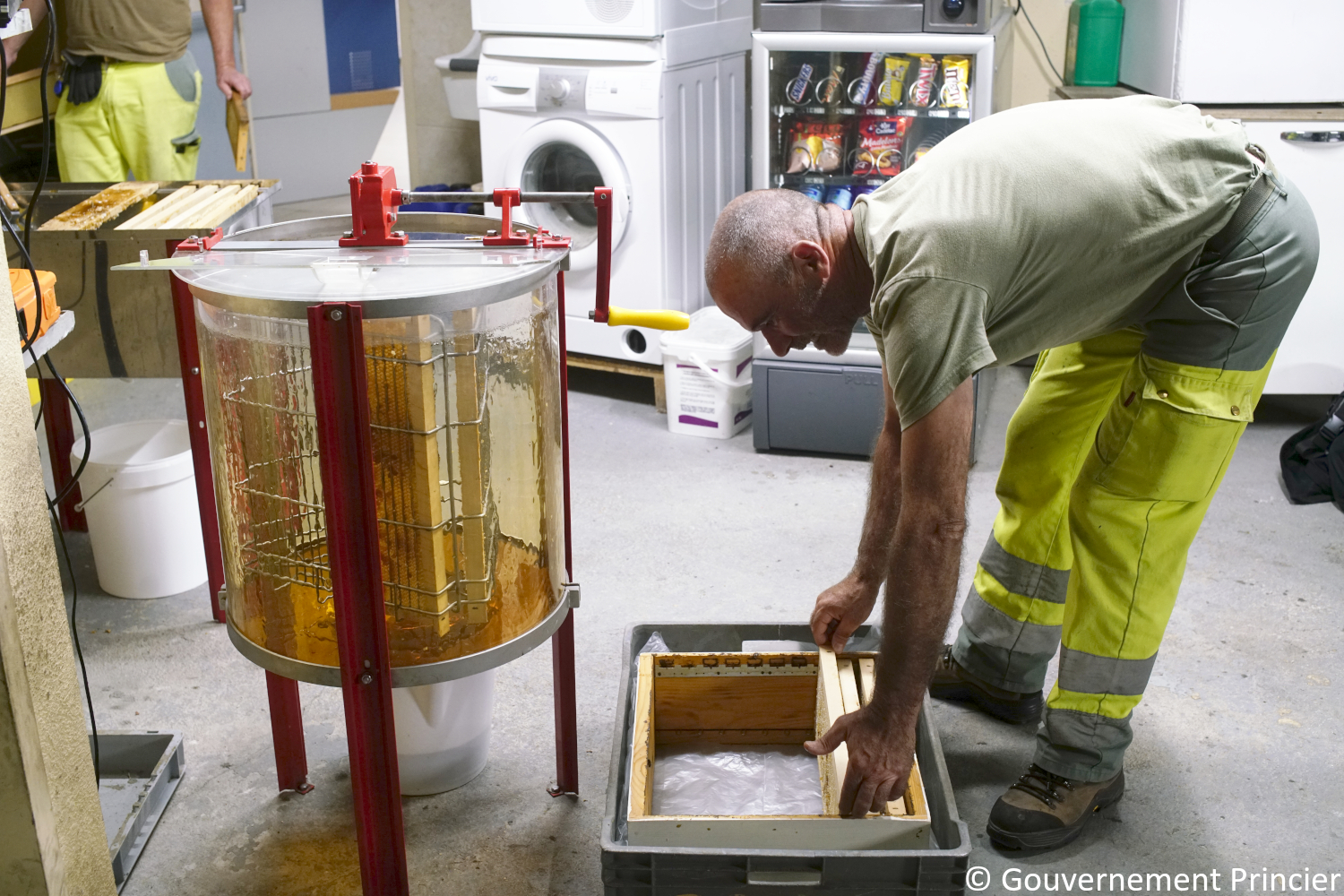 Rangement des cadres de hausse